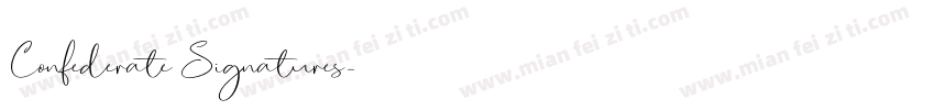 Confederate Signatures字体转换